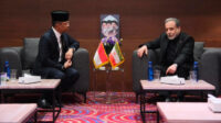 Menteri Luar Negeri RI Sugiono dan Menteri Luar Negeri Iran Seyyed Abbas Araghchi saat pertemuan bilateral di Mashhad, Iran Menteri Luar Negeri RI Sugiono dan Menteri Luar Negeri Iran Seyyed Abbas Araghchi saat pertemuan bilateral di Mashhad, Iran